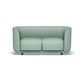 27.5"H Contemporary Solid Color Faux Leather Tuxedo Arm Sofa For Office Living Room 59"L x 28"W x 28"H Green Clearhalo 'furn' 'furn_sofas' 'Furniture' 'furniture_sofas' 'kitchen' 'kitchen_sofas' 'Living Room Furniture' 'Sofa' 'sofas' 4764221