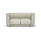 27.5"H Contemporary Solid Color Faux Leather Tuxedo Arm Sofa For Office Living Room 59"L x 28"W x 28"H White Clearhalo 'furn' 'furn_sofas' 'Furniture' 'furniture_sofas' 'kitchen' 'kitchen_sofas' 'Living Room Furniture' 'Sofa' 'sofas' 4764223