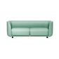 27.5"H Contemporary Solid Color Faux Leather Tuxedo Arm Sofa For Office Living Room 74"L x 28"W x 28"H Green Clearhalo 'furn' 'furn_sofas' 'Furniture' 'furniture_sofas' 'kitchen' 'kitchen_sofas' 'Living Room Furniture' 'Sofa' 'sofas' 4764225