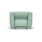 27.5"H Contemporary Solid Color Faux Leather Tuxedo Arm Sofa For Office Living Room 35"L x 28"W x 28"H Green Clearhalo 'furn' 'furn_sofas' 'Furniture' 'furniture_sofas' 'kitchen' 'kitchen_sofas' 'Living Room Furniture' 'Sofa' 'sofas' 4764230