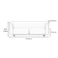 27.5"H Contemporary Solid Color Faux Leather Tuxedo Arm Sofa For Office Living Room Clearhalo 'furn' 'furn_sofas' 'Furniture' 'furniture_sofas' 'kitchen' 'kitchen_sofas' 'Living Room Furniture' 'Sofa' 'sofas' 4764234