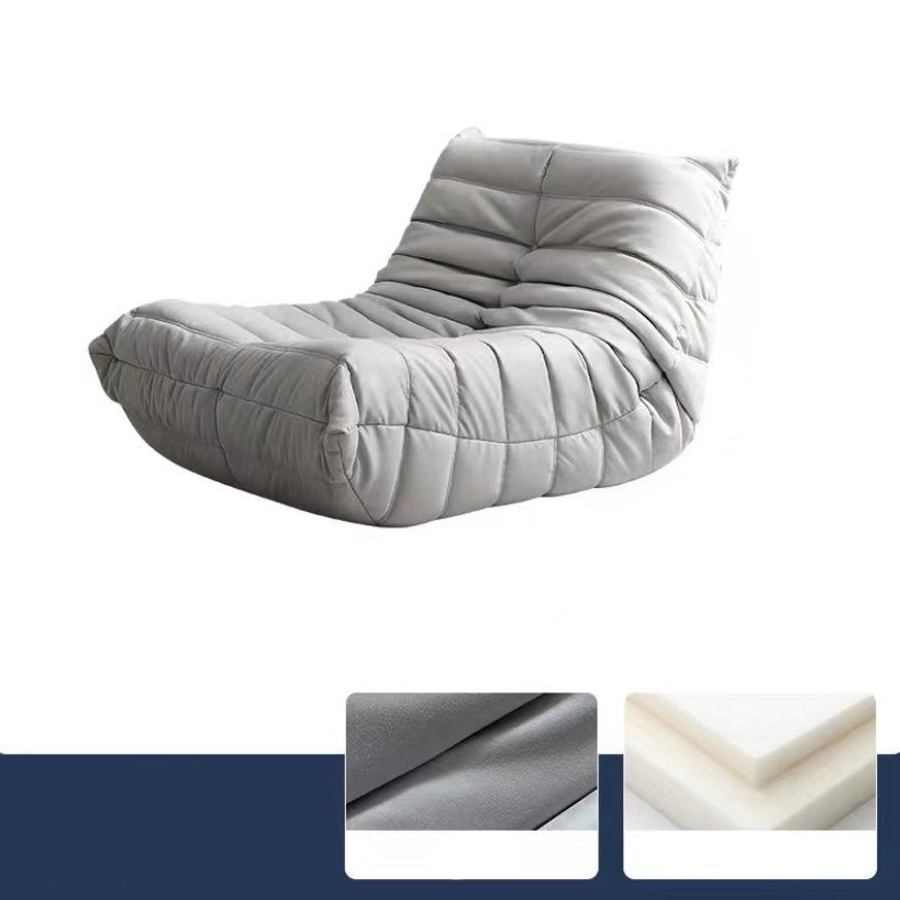 Modern Sewn Pillow Back Armless Sofa with 1 to 3 Seats for Apartment 41"L x 37"W x 28"H Grey Suede Clearhalo 'furn' 'furn_sofas' 'Furniture' 'furniture_sofas' 'kitchen' 'kitchen_sofas' 'Living Room Furniture' 'Sofa' 'sofas' 4764268