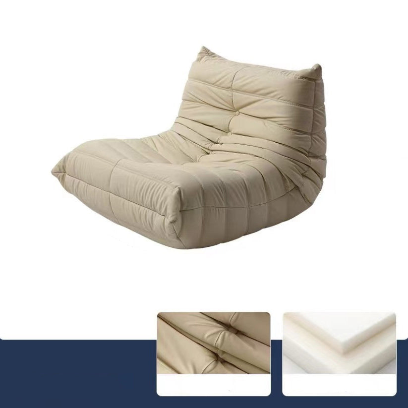 Modern Sewn Pillow Back Armless Sofa with 1 to 3 Seats for Apartment 41"L x 37"W x 28"H White Microfiber Clearhalo 'furn' 'furn_sofas' 'Furniture' 'furniture_sofas' 'kitchen' 'kitchen_sofas' 'Living Room Furniture' 'Sofa' 'sofas' 4764270