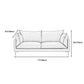 Contemporary Fabric Square Arm Loveseat Standard Loose Back Setee Clearhalo 'furn' 'furn_sofas' 'Furniture' 'furniture_sofas' 'kitchen' 'kitchen_sofas' 'Living Room Furniture' 'Sofa' 'sofas' 4764296