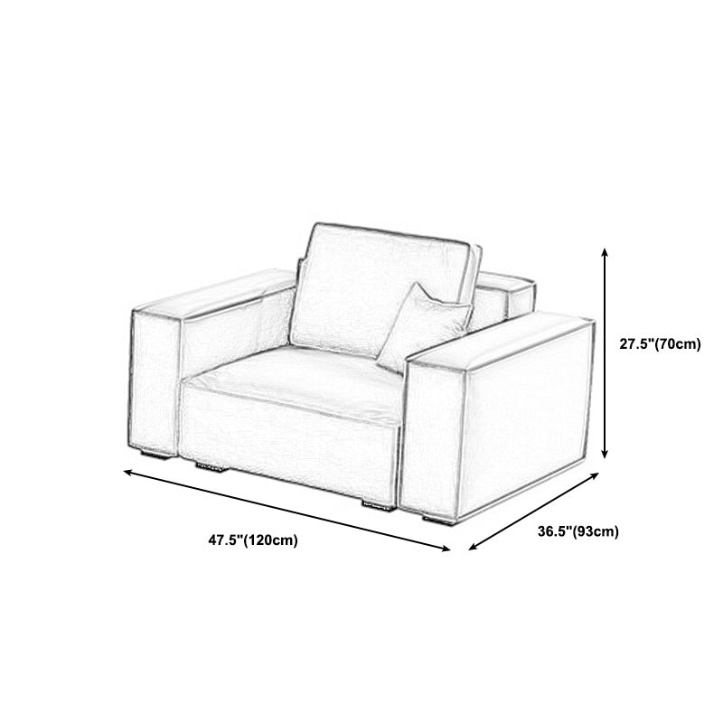 Genuine Leather Square Arm Living Room Standard Dark Brown Seating Clearhalo 'furn' 'furn_sofas' 'Furniture' 'furniture_sofas' 'kitchen' 'kitchen_sofas' 'Living Room Furniture' 'Sofa' 'sofas' 4764307