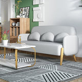 Ultra-Modern 3-seater Sofa with Square Arm for Bonus Room 68' Wide 80' High Clearhalo 'furn' 'furn_sofas' 'Furniture' 'furniture_sofas' 'kitchen' 'kitchen_sofas' 'Living Room Furniture' 'Sofa' 'sofas' 4764312