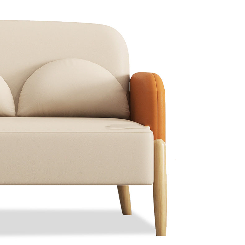 Ultra-Modern 3-seater Sofa with Square Arm for Bonus Room 68' Wide 80' High Clearhalo 'furn' 'furn_sofas' 'Furniture' 'furniture_sofas' 'kitchen' 'kitchen_sofas' 'Living Room Furniture' 'Sofa' 'sofas' 4764316