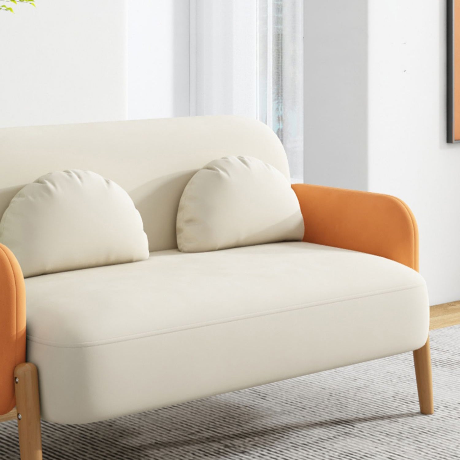 Ultra-Modern 3-seater Sofa with Square Arm for Bonus Room 68' Wide 80' High Clearhalo 'furn' 'furn_sofas' 'Furniture' 'furniture_sofas' 'kitchen' 'kitchen_sofas' 'Living Room Furniture' 'Sofa' 'sofas' 4764317