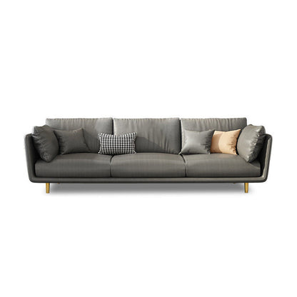 3-seater Living Room Pillow Top Arm Standard Cushions Modern Seating Grey Clearhalo 'furn' 'furn_sofas' 'Furniture' 'furniture_sofas' 'kitchen' 'kitchen_sofas' 'Living Room Furniture' 'Sofa' 'sofas' 4764338