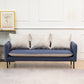 Modern Leather Square Arm Sofa with Loose Back for Living Room Dark Blue Clearhalo 'Furniture' 'furniture_sofas' 'kitchen' 'kitchen_sofas' 'Living Room Furniture' 'Sofa' 'sofas' 4764349