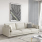 Contemporary Faux Leather Tuxedo Arm Standard Sofa with Bolster Pillows Off-White Clearhalo 'furn' 'furn_sofas' 'Furniture' 'furniture_sofas' 'kitchen' 'kitchen_sofas' 'Living Room Furniture' 'Sofa' 'sofas' 4764400