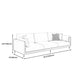 Contemporary Faux Leather Tuxedo Arm Standard Sofa with Bolster Pillows Clearhalo 'furn' 'furn_sofas' 'Furniture' 'furniture_sofas' 'kitchen' 'kitchen_sofas' 'Living Room Furniture' 'Sofa' 'sofas' 4764403