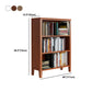 Scandinavian Rubber Wood Standard Bookshelf Vertical Bookshelf for Living Room Clearhalo 'Bookcases' 'furn' 'furn_bookcases' 'Furniture' 'furniture_bookcases' 'kitchen' 'kitchen_bookcases' 'Living Room Furniture' 'Office Furniture' 4765568