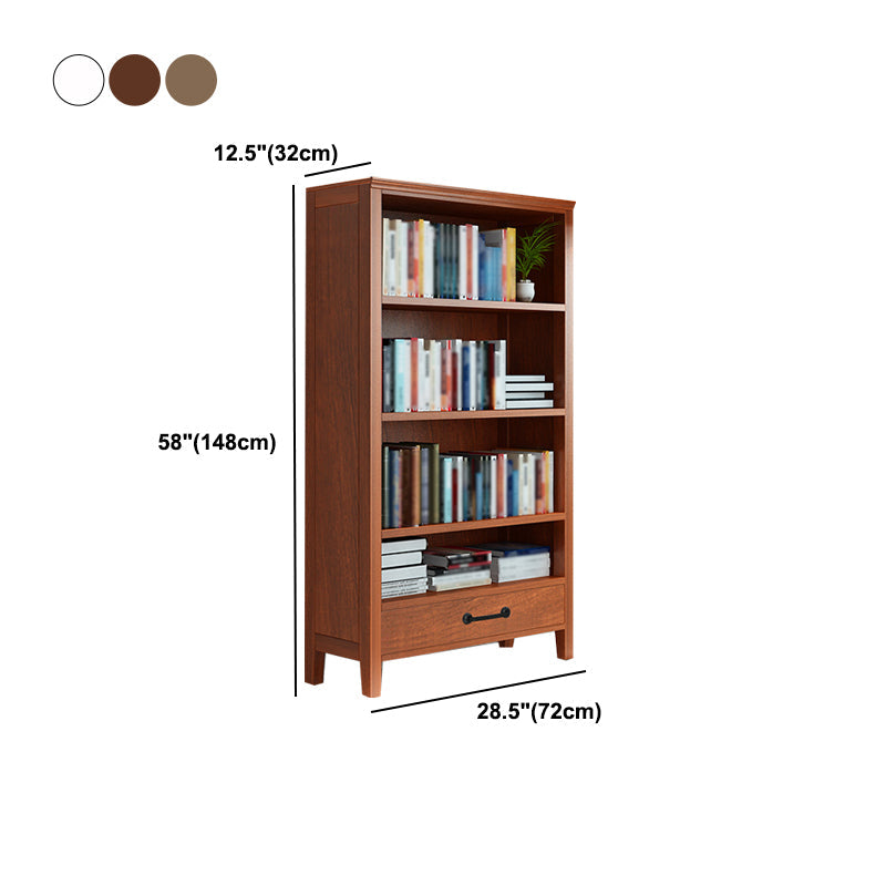 Scandinavian Rubber Wood Standard Bookshelf Vertical Bookshelf for Living Room Clearhalo 'Bookcases' 'furn' 'furn_bookcases' 'Furniture' 'furniture_bookcases' 'kitchen' 'kitchen_bookcases' 'Living Room Furniture' 'Office Furniture' 4765571