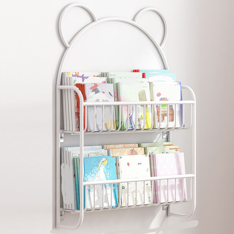 Closed Back Bookshelf Wall Mounted Scandinavian Style Bookcase for Office Study Room 20.9"L x 4.3"W x 30.3"H White Clearhalo 'Bookcases' 'furn' 'furn_bookcases' 'Furniture' 'furniture_bookcases' 'kitchen' 'kitchen_bookcases' 'Living Room Furniture' 'Office Furniture' 4765582