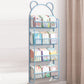 Closed Back Bookshelf Wall Mounted Scandinavian Style Bookcase for Office Study Room 26.4"L x 4.3"W x 60.2"H Blue Clearhalo 'Bookcases' 'furn' 'furn_bookcases' 'Furniture' 'furniture_bookcases' 'kitchen' 'kitchen_bookcases' 'Living Room Furniture' 'Office Furniture' 4765584