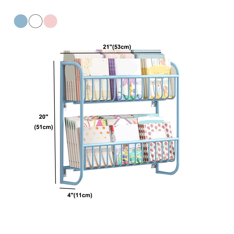 Closed Back Bookshelf Wall Mounted Scandinavian Style Bookcase for Office Study Room Clearhalo 'Bookcases' 'furn' 'furn_bookcases' 'Furniture' 'furniture_bookcases' 'kitchen' 'kitchen_bookcases' 'Living Room Furniture' 'Office Furniture' 4765596