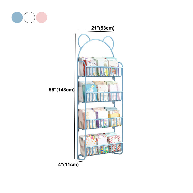 Closed Back Bookshelf Wall Mounted Scandinavian Style Bookcase for Office Study Room Clearhalo 'Bookcases' 'furn' 'furn_bookcases' 'Furniture' 'furniture_bookcases' 'kitchen' 'kitchen_bookcases' 'Living Room Furniture' 'Office Furniture' 4765598