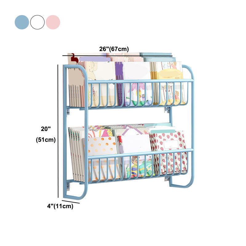 Closed Back Bookshelf Wall Mounted Scandinavian Style Bookcase for Office Study Room Clearhalo 'Bookcases' 'furn' 'furn_bookcases' 'Furniture' 'furniture_bookcases' 'kitchen' 'kitchen_bookcases' 'Living Room Furniture' 'Office Furniture' 4765599