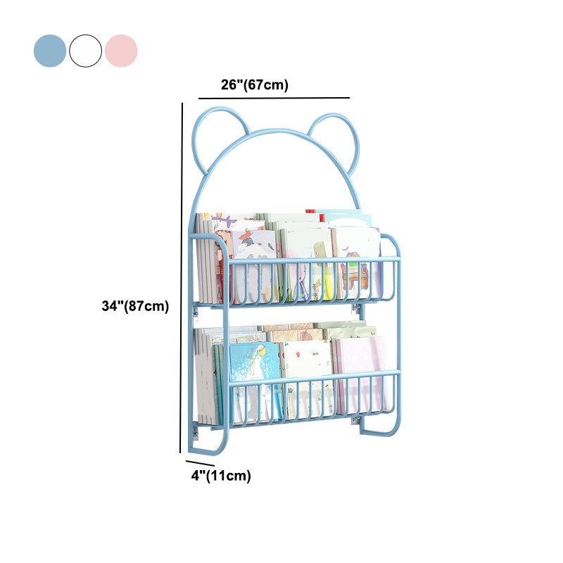 Closed Back Bookshelf Wall Mounted Scandinavian Style Bookcase for Office Study Room Clearhalo 'Bookcases' 'furn' 'furn_bookcases' 'Furniture' 'furniture_bookcases' 'kitchen' 'kitchen_bookcases' 'Living Room Furniture' 'Office Furniture' 4765600