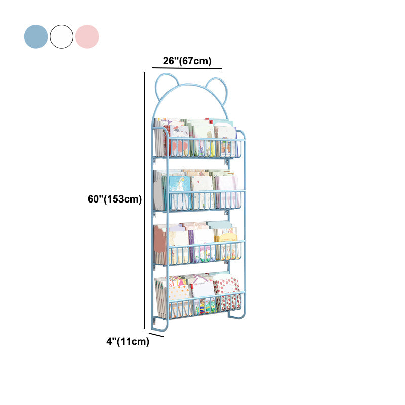 Closed Back Bookshelf Wall Mounted Scandinavian Style Bookcase for Office Study Room Clearhalo 'Bookcases' 'furn' 'furn_bookcases' 'Furniture' 'furniture_bookcases' 'kitchen' 'kitchen_bookcases' 'Living Room Furniture' 'Office Furniture' 4765601