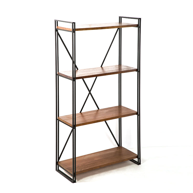 Industrial Style Bookshelf Open Shelf Solid Wood Bookcase for Home Office Clearhalo 'Bookcases' 'furn' 'furn_bookcases' 'Furniture' 'furniture_bookcases' 'kitchen' 'kitchen_bookcases' 'Living Room Furniture' 'Office Furniture' 4765609