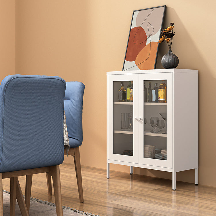 Scandinavian Steel Vertical Standard Bookcase with Clear Toughened Glass Door Clearhalo 'Bookcases' 'furn' 'furn_bookcases' 'Furniture' 'furniture_bookcases' 'kitchen' 'kitchen_bookcases' 'Living Room Furniture' 'Office Furniture' 4765621