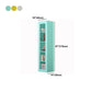 Scandinavian Steel Vertical Standard Bookcase with Clear Toughened Glass Door Clearhalo 'Bookcases' 'furn' 'furn_bookcases' 'Furniture' 'furniture_bookcases' 'kitchen' 'kitchen_bookcases' 'Living Room Furniture' 'Office Furniture' 4765643