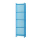 Scandinavian Acrylic Standard Bookshelf Vertical Closed Back Bookshelf for Living Room 15.7"L x 9.8"W x 59.8"H Blue Clearhalo 'Bookcases' 'furn' 'furn_bookcases' 'Furniture' 'furniture_bookcases' 'kitchen' 'kitchen_bookcases' 'Living Room Furniture' 'Office Furniture' 4765645