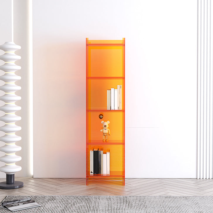 Scandinavian Acrylic Standard Bookshelf Vertical Closed Back Bookshelf for Living Room Clearhalo 'Bookcases' 'furn' 'furn_bookcases' 'Furniture' 'furniture_bookcases' 'kitchen' 'kitchen_bookcases' 'Living Room Furniture' 'Office Furniture' 4765661