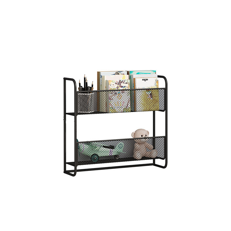 Wall Mounted Bookshelf Scandinavian Style Bookcase for Home Office Study Room 20.5"L x 5.1"W x 20.5"H Black Clearhalo 'Bookcases' 'furn' 'furn_bookcases' 'Furniture' 'furniture_bookcases' 'kitchen' 'kitchen_bookcases' 'Living Room Furniture' 'Office Furniture' 4765682