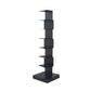 Invisible Bookcase Contemporary Style Bookshelf for Study Room and Office 13.8"L x 13.8"W x 49.6"H Black Clearhalo 'Bookcases' 'furn' 'furn_bookcases' 'Furniture' 'furniture_bookcases' 'kitchen' 'kitchen_bookcases' 'Living Room Furniture' 'Office Furniture' 4765686