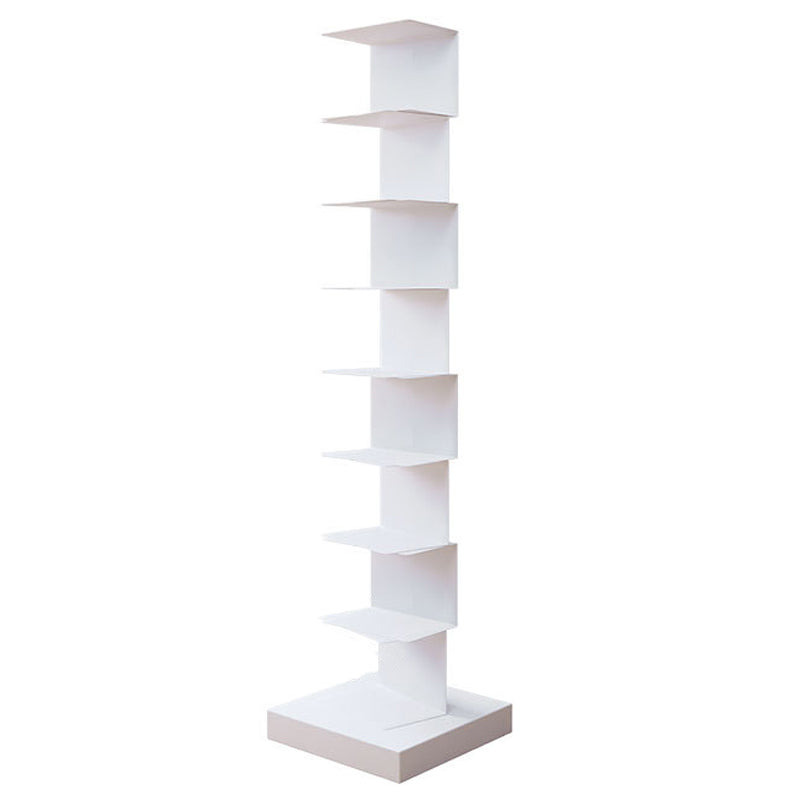 Invisible Bookcase Contemporary Style Bookshelf for Study Room and Office 13.8"L x 13.8"W x 56.7"H White Clearhalo 'Bookcases' 'furn' 'furn_bookcases' 'Furniture' 'furniture_bookcases' 'kitchen' 'kitchen_bookcases' 'Living Room Furniture' 'Office Furniture' 4765693