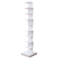 Invisible Bookcase Contemporary Style Bookshelf for Study Room and Office 13.8"L x 13.8"W x 63.4"H White Clearhalo 'Bookcases' 'furn' 'furn_bookcases' 'Furniture' 'furniture_bookcases' 'kitchen' 'kitchen_bookcases' 'Living Room Furniture' 'Office Furniture' 4765695