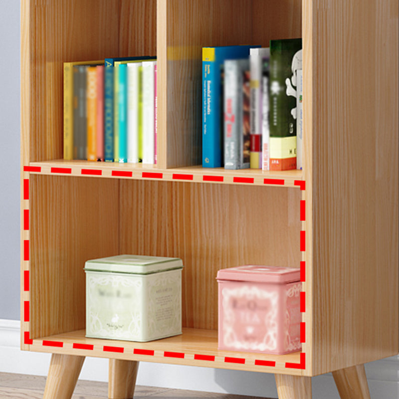Modern Manufactured Wood Standard Bookcase Natural Vertical Bookcase Clearhalo 'Bookcases' 'furn' 'furn_bookcases' 'Furniture' 'furniture_bookcases' 'kitchen' 'kitchen_bookcases' 'Living Room Furniture' 'Office Furniture' 4765737