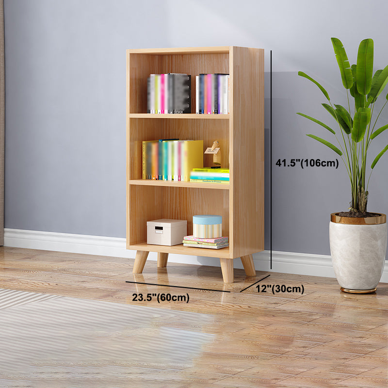 Modern Manufactured Wood Standard Bookcase Natural Vertical Bookcase Clearhalo 'Bookcases' 'furn' 'furn_bookcases' 'Furniture' 'furniture_bookcases' 'kitchen' 'kitchen_bookcases' 'Living Room Furniture' 'Office Furniture' 4765745