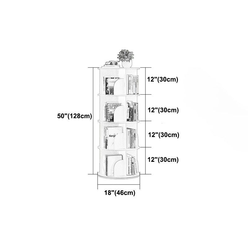 Manufactured Wood Corner Bookshelf White Contemporary Closed Back Bookshelf Clearhalo 'Bookcases' 'furn' 'furn_bookcases' 'Furniture' 'furniture_bookcases' 'kitchen' 'kitchen_bookcases' 'Living Room Furniture' 'Office Furniture' 4765764