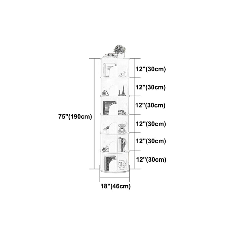 Manufactured Wood Corner Bookshelf White Contemporary Closed Back Bookshelf Clearhalo 'Bookcases' 'furn' 'furn_bookcases' 'Furniture' 'furniture_bookcases' 'kitchen' 'kitchen_bookcases' 'Living Room Furniture' 'Office Furniture' 4765766