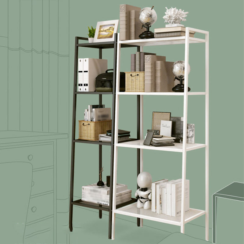 Contemporary Open Ladder Bookshelf Metal Vertical Bookshelf for Bedroom Clearhalo 'Bookcases' 'furn' 'furn_bookcases' 'Furniture' 'furniture_bookcases' 'kitchen' 'kitchen_bookcases' 'Living Room Furniture' 'Office Furniture' 4765770
