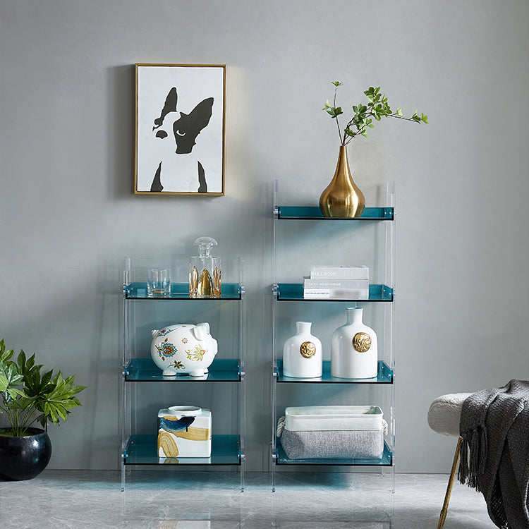 Acrylic Bookshelf Scandinavian Style Open Back Bookcase for Office and Study Room Clearhalo 'Bookcases' 'furn' 'furn_bookcases' 'Furniture' 'furniture_bookcases' 'kitchen' 'kitchen_bookcases' 'Living Room Furniture' 'Office Furniture' 4765784