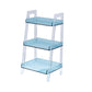 Acrylic Bookshelf Scandinavian Style Open Back Bookcase for Office and Study Room 17.7"L x 14.2"W x 45.3"H Blue Clearhalo 'Bookcases' 'furn' 'furn_bookcases' 'Furniture' 'furniture_bookcases' 'kitchen' 'kitchen_bookcases' 'Living Room Furniture' 'Office Furniture' 4765787