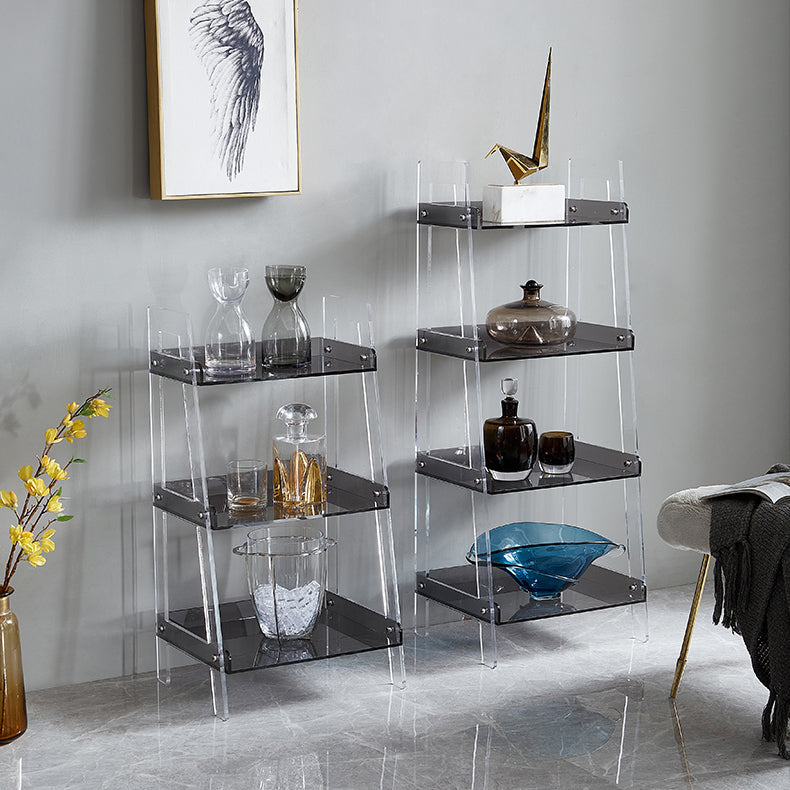 Acrylic Bookshelf Scandinavian Style Open Back Bookcase for Office and Study Room Clearhalo 'Bookcases' 'furn' 'furn_bookcases' 'Furniture' 'furniture_bookcases' 'kitchen' 'kitchen_bookcases' 'Living Room Furniture' 'Office Furniture' 4765800