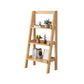 Modern Style Ladder Bookshelf Solid Wood Open Shelf Bookcase 23.6"L x 12.6"W x 47.2"H Natural Clearhalo 'Bookcases' 'furn' 'furn_bookcases' 'Furniture' 'furniture_bookcases' 'kitchen' 'kitchen_bookcases' 'Living Room Furniture' 'Office Furniture' 4765811
