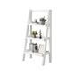 Modern Style Ladder Bookshelf Solid Wood Open Shelf Bookcase 23.6"L x 12.6"W x 47.2"H White Clearhalo 'Bookcases' 'furn' 'furn_bookcases' 'Furniture' 'furniture_bookcases' 'kitchen' 'kitchen_bookcases' 'Living Room Furniture' 'Office Furniture' 4765813