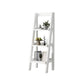 Modern Style Ladder Bookshelf Solid Wood Open Shelf Bookcase 17.3"L x 12.6"W x 47.2"H White Clearhalo 'Bookcases' 'furn' 'furn_bookcases' 'Furniture' 'furniture_bookcases' 'kitchen' 'kitchen_bookcases' 'Living Room Furniture' 'Office Furniture' 4765814