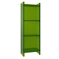 Acrylic Bookshelf Scandinavian Style Closed Back Bookcase for Office and Study Room 15.7"L x 9.8"W x 46.5"H Green Clearhalo 'Bookcases' 'furn' 'furn_bookcases' 'Furniture' 'furniture_bookcases' 'kitchen' 'kitchen_bookcases' 'Living Room Furniture' 'Office Furniture' 4765845