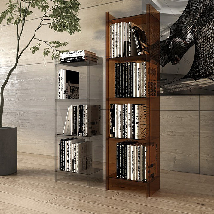 Acrylic Bookshelf Scandinavian Style Closed Back Bookcase for Office and Study Room Clearhalo 'Bookcases' 'furn' 'furn_bookcases' 'Furniture' 'furniture_bookcases' 'kitchen' 'kitchen_bookcases' 'Living Room Furniture' 'Office Furniture' 4765850