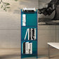 Acrylic Bookshelf Scandinavian Style Closed Back Bookcase for Office and Study Room Clearhalo 'Bookcases' 'furn' 'furn_bookcases' 'Furniture' 'furniture_bookcases' 'kitchen' 'kitchen_bookcases' 'Living Room Furniture' 'Office Furniture' 4765851
