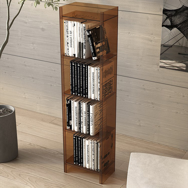 Acrylic Bookshelf Scandinavian Style Closed Back Bookcase for Office and Study Room Clearhalo 'Bookcases' 'furn' 'furn_bookcases' 'Furniture' 'furniture_bookcases' 'kitchen' 'kitchen_bookcases' 'Living Room Furniture' 'Office Furniture' 4765853