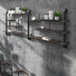 Metal Floating Bookcase Industrial Style Wall Mounted Closed Back Shelf Clearhalo 'Bookcases' 'furn' 'furn_bookcases' 'Furniture' 'furniture_bookcases' 'kitchen' 'kitchen_bookcases' 'Living Room Furniture' 'Office Furniture' 4765857